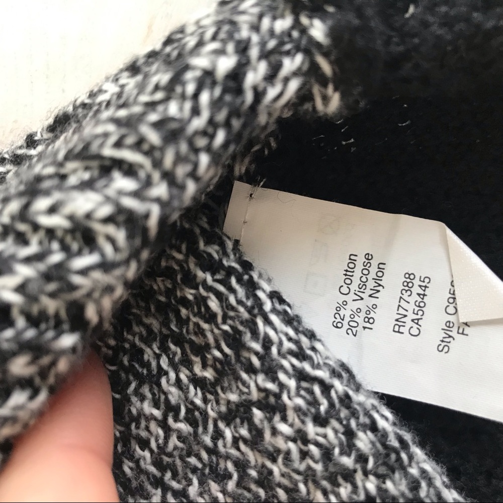 Madewell Heather Gray/Black Crew Neck Sweater - Picture 4 of 5